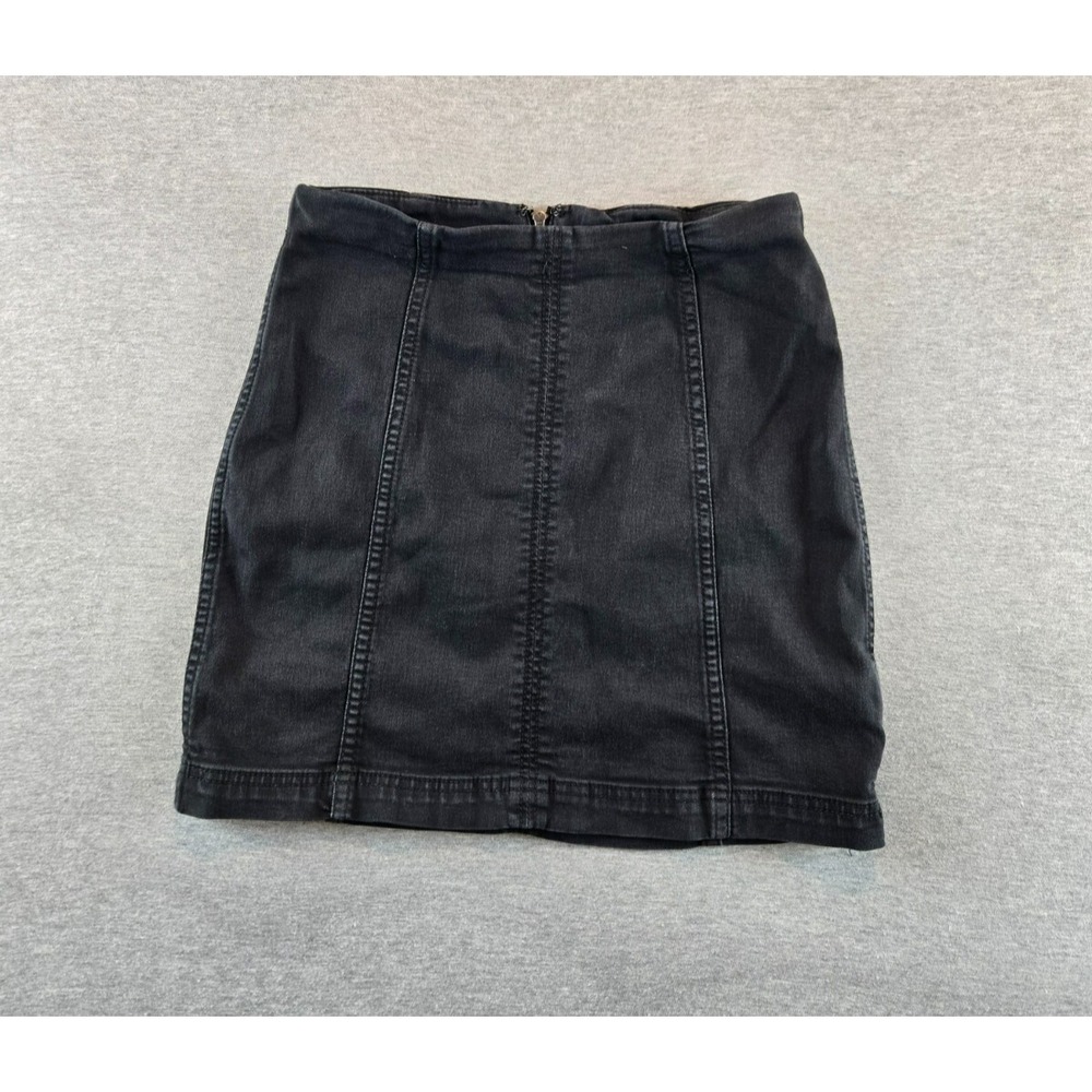 Free People Black Mini Skirt